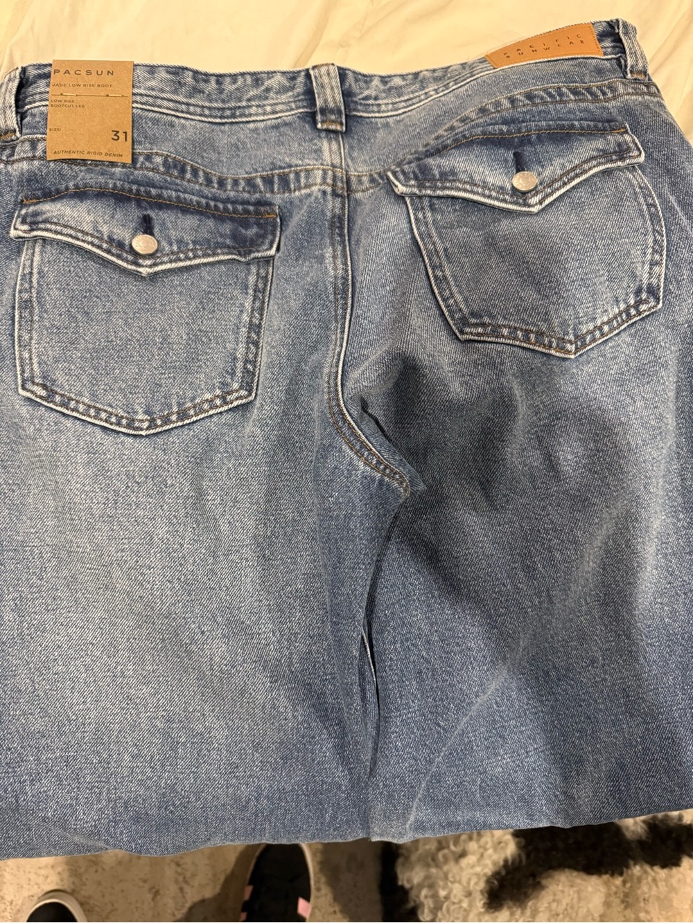 Pacifico Clear Jade Low Rise Boot Jeans - Blue - Picture 3 of 4